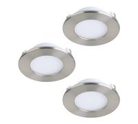 Eglo Fueva-Z Smart Recessed Led Light Set - 3X +8.5Cm - Brushed Ste... NUEVO