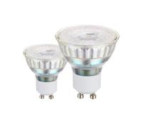 Eglo Juego de 2 lámparas GU10, 2 focos LED, luz reflectora de 4,5 vatios cada una (corresponde a 50 vatios), 345 lúmenes, iluminante blanco neutro, 4000k, bombilla Ø 5 cm