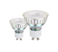Eglo Juego de 2 lámparas GU10, 2 focos LED, luz reflectora de 4,8 vatios cada una (corresponde a 35 vatios), 400 lúmenes, iluminante blanco cálido, 3000k, bombilla Ø 5 cm