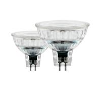 Eglo Juego de 2 lámparas GU5,3, 2 focos reflectores LED, luces reflectoras