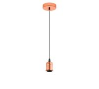 Eglo Lámpara Colgante 1 Luz E27, 60 W, Plateado, 3 x 10 x 22.5 cm