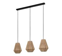 Eglo lámpara colgante Alderney para comedor, pendiente de 3 luces para sala