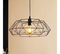 EGLO Lámpara colgante Carlton 2, negro Ø 45,5 cm