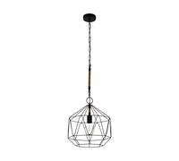 EGLO Lámpara colgante Cottingham, 1 luz vintage industrial retro, acero
