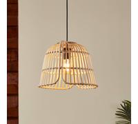 EGLO Lámpara colgante Glyneath pantalla bambú Ø 37,5 cm