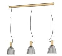 Eglo Lámpara colgante Lebalio, lámpara suspendida vintage de 3 luces