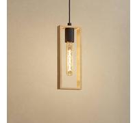 EGLO Lámpara colgante Littleton, negro/marrón, 1 luz