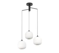 Eglo lámpara colgante Mantunalle, pendiente de 3 luces de mesa de comedor