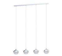 Eglo Lámpara colgante Mioglia 1, 3 luces, elegante, acero, plástico
