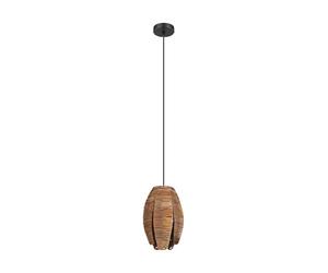 Eglo Lámpara colgante Mongu 1, 1 luz vintage, estilo africano boho
