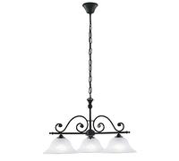 EGLO Lámpara colgante Murcia, lámpara vintage rústica de 3 luces