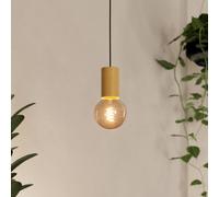 EGLO Lámpara colgante Pozueta 1, 1 luz, negro/marrón