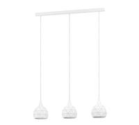 Eglo ROCCAFORTE iluminación de suspensión Montaje flexible Blanco E14 40 W Iluminación de suspensión, Montaje flexible, Blanco, Blanco, Acero, I, E14