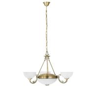 EGLO Lámpara colgante Savoy, lámpara suspendida vintage de 5 luces, rústica