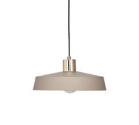 EGLO lámpara colgante Valdiola, candil para comedor de 1 luz, pendiente de metal en color arena y latón cepillado, luz con casquillo E27