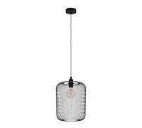 Eglo Lámpara colgante Wrington, lámpara suspendida vintage de 1 luz, estilo industrial y retro, hecha de acero, lámpara para mesa de comedor, lámpara de salón en negro, casquillo E27, Ø 30 cm