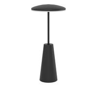 Eglo Lámpara de mesa exterior LED Piccola, regulable al tacto con color de luz ajustable, metal negro, ideal para balcón y terraza, IP54