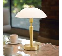 EGLO Lámpara de mesa SOLO 1, color latón, altura 35 cm Metal/vidrio atenuable