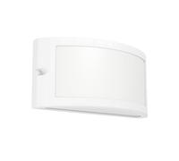 Eglo lámpara de pared exterior Poggiarello, artefacto para fachada, luz de plástico blanco, con casquillo E14, IP54