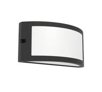 Eglo Lámpara de pared exterior Poggiarello, luz para fachada, artefacto de plástico antracita, unidad de punto de luz con casquillo E14, IP54