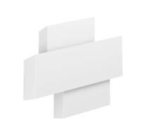 Eglo lámpara de pared interior Timparossa, candil para iluminación indirecta ascendente y descendente, iluminación minimalista de metal en blanco, pendiente para pasillo y sala, casquillo E27
