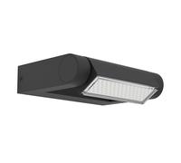 Eglo - Lámpara de pared LED para exterior, 1 llama, moderna, lámpara LED de pared de aluminio fundido en negro, lámpara LED de exterior, luz blanca cálida, orientable, IP44