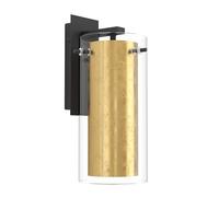 Eglo PINTO GOLD lámpara de pared, 40 W, Negro