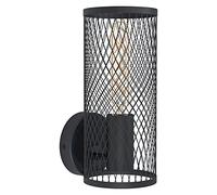Eglo Lámpara de pared Redcliffe, 1 Luz de la pared Luz, Industrial, Iluminación de pared para metal interior en el interior, lámpara de sala de estar en negro, lámpara de corredor, E27