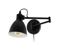 Aplique Moderno Design Negro A 1 Luz