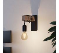 Eglo Aplique de pared TOWNSHEND, aplique de pared vintage con 1 bombilla