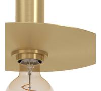 EGLO Lámpara de pie Escandell en latón cepillado