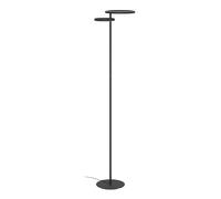 Eglo Lámpara de pie LED Castelpoto 1, iluminación de salón con función táctil, regulable, luz arriba y abajo, metal negro mate, foco cálida-fría, 180 cm
