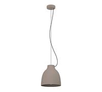 Eglo lámpara de suspensión Camasca, candil para comedor de 1 luz, iluminador regulable en altura de metal en color taupe, luz con casquillo E27