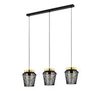 Eglo lámpara de suspensión Escandidos, de 3 luces, iluminación de metal