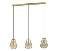 Eglo lámpara de suspensión Stype, de 3 luces, iluminación de metal