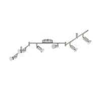 EGLO BUZZ, LED iluminación de pared Apto para uso en interior Metálico GU10 3 W, Lámpara, 6 bombilla, s, 3 W, GU10, 3000 K, IP20, Metálico