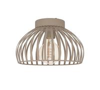 Eglo Lámpara de techo Mogano 3, para salón o dormitorio, metal beige | casquillo E27, Ø 28 cm