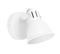 Eglo Lámpara de techo Seras 1, lámpara de techo | de una luz estilo industrial, clásica, foco de techo de acero, lámpara para salón en blanco, lámpara de cocina, spot con GU10