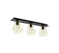 Eglo lámpara de techo Tarbes 2, de 3 luces, iluminación de salón de metal