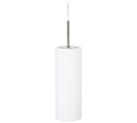 Eglo Lámpara de techo Troy 3, lámpara colgante de 1 bombilla, materiaL acero, color níquel mate, cristaL blanco satinado, zócalo E27, diámetro 10,5 cm