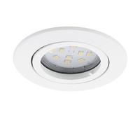 Eglo Lámpara empotrable Tedo, GU10, 15 watts, Blanco, 3 x 80 x 3 cm