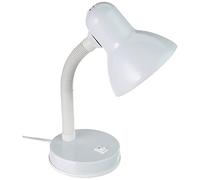 Eglo Lámpara Flexo Mesa Basic, E27, 40 watts, Blanco, 3 x 3 x 48 cm