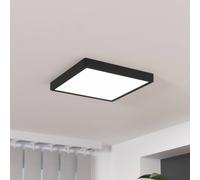 EGLO Lámpara LED de techo Fueva 5, IP20 negro 28,5 x 28,5 cm