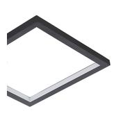 EGLO Lámpara LED de techo Gafares, aluminio negro 33 cm control remoto CCT