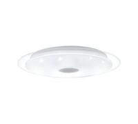 EGLO Lámpara LED Lanciano 1 luz, aplique pared cristal efecto, acero