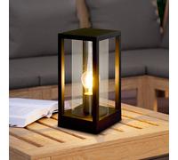 EGLO Lámpara sobremuro Cascinetta, 15 cm de ancho, negra, de metal