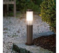 EGLO Lámpara sobremuro Helsinki, color marrón óxido, altura 45 cm, acero inoxidable,