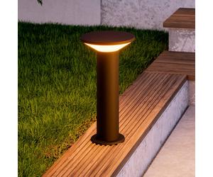 EGLO Lámpara sobremuro LED Rigosa, negra, altura 35 cm, metal