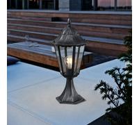 EGLO Lámpara sobremuro Navedo, negro/plata, altura 47 cm