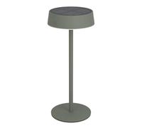 EGLO Lámpara solar de mesa LED para exteriores, batería inalámbrica, regulable, metal en verde, blanco cálido, neutro frío, IP54